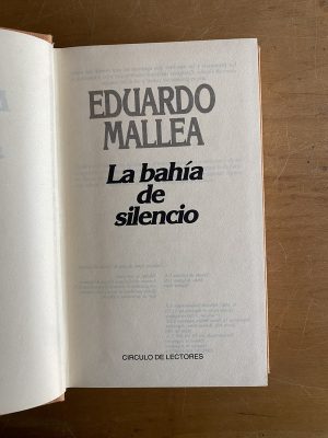 La bahia de silencio - Mallea, Eduardo (2x3)