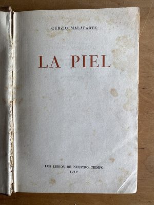 La piel - Malaparte, Curzio (2z3)