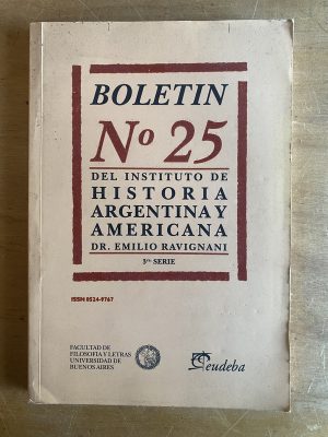 Boletin 25 del Instituto d Historia Argentina Ravignani(2z7