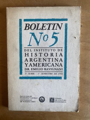 Boletin 5 Instituto de Historia Argentina Ravignani - (2z7)