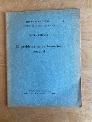 El problema de la formacion comunal - Ottokar, Nicola (2z7)