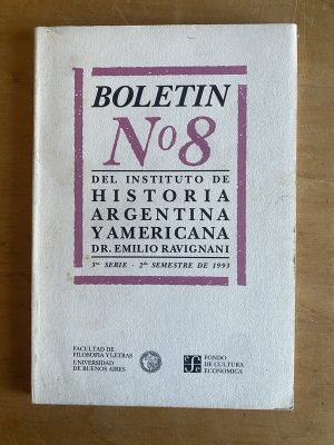 Boletin 8 Instituto de historia Argentina Ravignani (2z7)