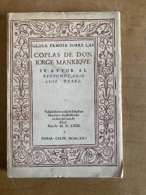 Glosa famosa sobre las coplas de Don J Manrique- Perez (3b8
