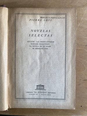 Novelas selectas - Loti, Pierre (2y8)