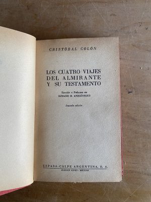 Los cuatro viajes del almirante y su testamento- Colon (3g5