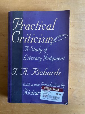 Practical criticism - Richards (2x2)