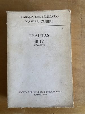 Realitas III-IV 1976–1979 - Zubiri, Xavier (3g4)