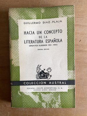 Hacia un concepto de la literatura Española- Diaz Plaja(3a5