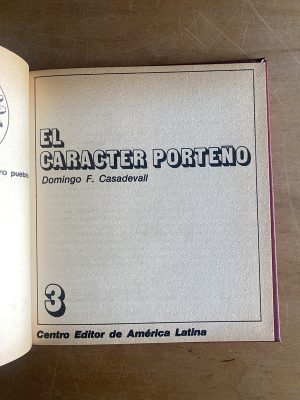 El caracter porteño - Casadevall, Dommingo F (2z5)