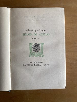 Efrain de atenas - Kahn, Maximo Jose (2x7)