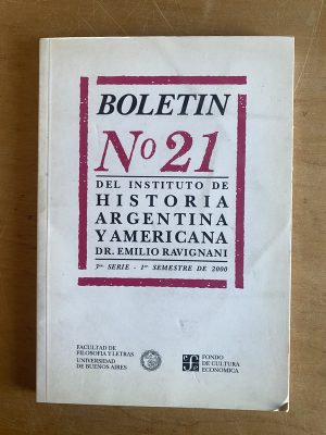 Boletin 21 Instituto de Historia Argentina Ravignani (2z7)