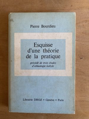 Esquisse d'une theorie de la pratique- Bourdieu (3g8)