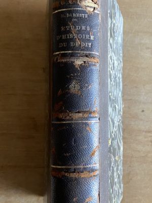 Etudes d'histoire du droit - Dareste, Rodolphe (3b1)