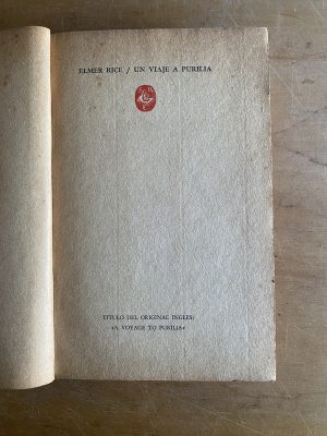 Un viaje a Purilia - Rice, Elmer (3d9)