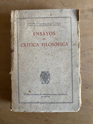 Ensayos de critica filosofica - Menendez Pelayo (3e4)