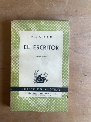 El escritor - Azorin (2z4)