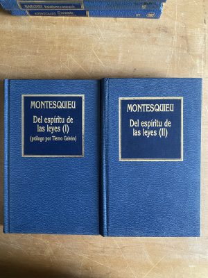 Del espiritu de las leyes 2 tomos - Montesquieu (3a1)