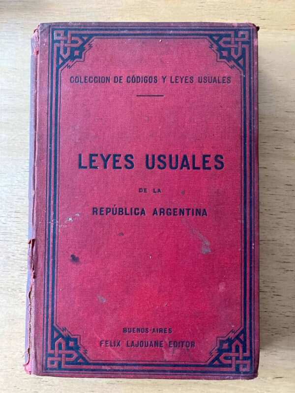 Complemento A Los Codigos De La Rep. Arg. Leyes Usuales (y3)