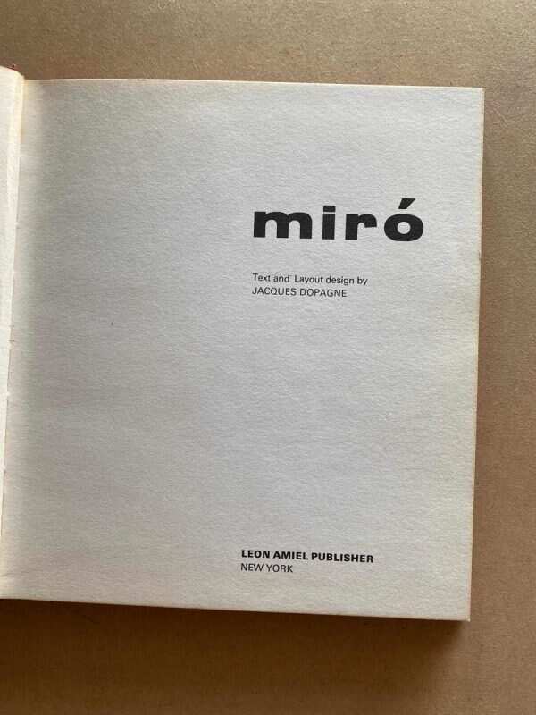 Miro - Dopagne, Jacques (D6)