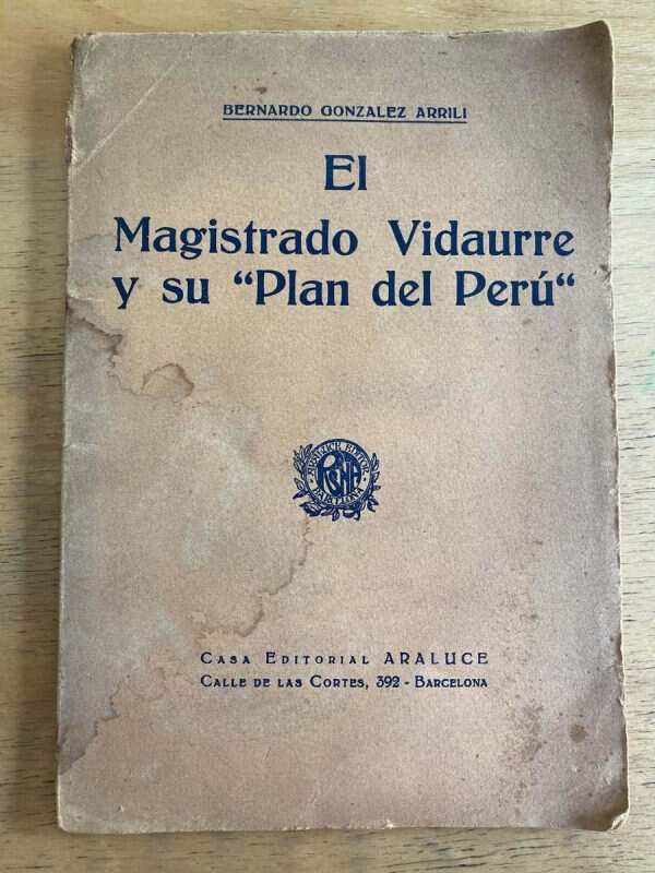 El Magistrado Vidaurre Y Su Plan Del- Gonzalez Arrili (j2)