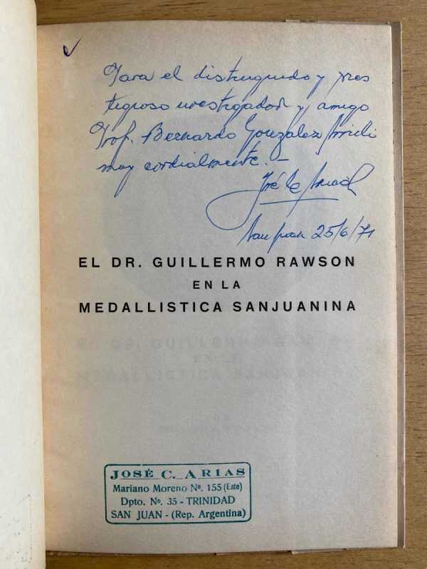 El Dr. Guillermo Rawson En La Medallistica- Arias Luna (f3) - Image 2