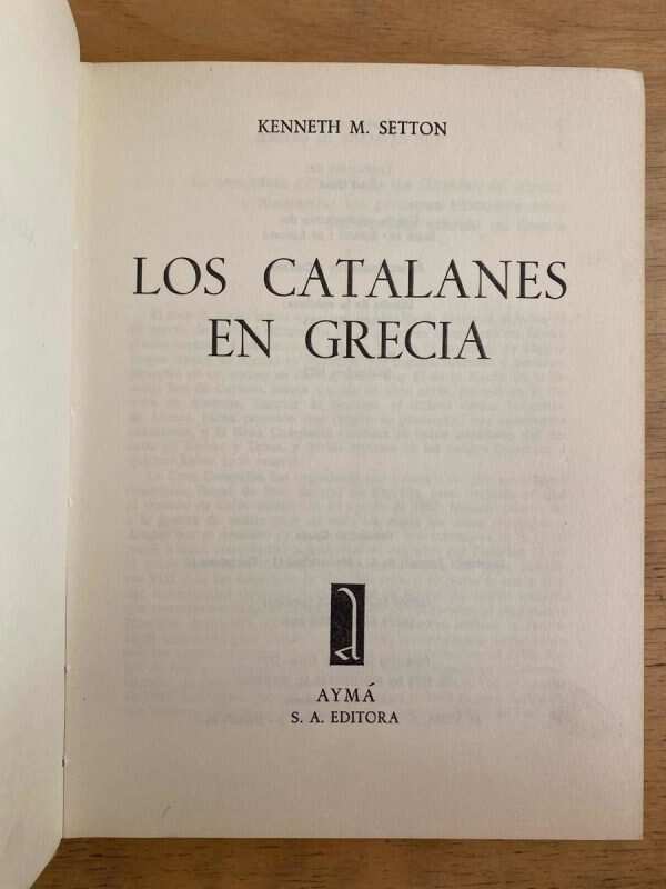 Los Catalanes En Grecia - Setton, Kenneth (j1) - Image 2