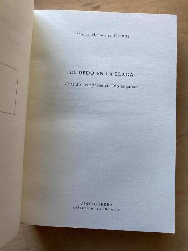 El Dedo En La Llaga. Cuando Las Apariencias No- Grande (C7) - Image 2