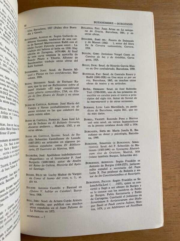 Diccionario De Seudonimos Literarios Españoles - Rogers (h3) - Image 3