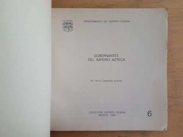 Gobernantes Del Imperio Azteca - Castañeda Iturbide (G5) - Image 2