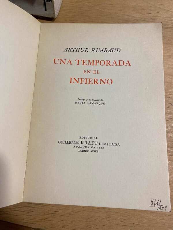 Una Temporada En El Infierno - Rimbaud, Arthur (q6) - Image 2