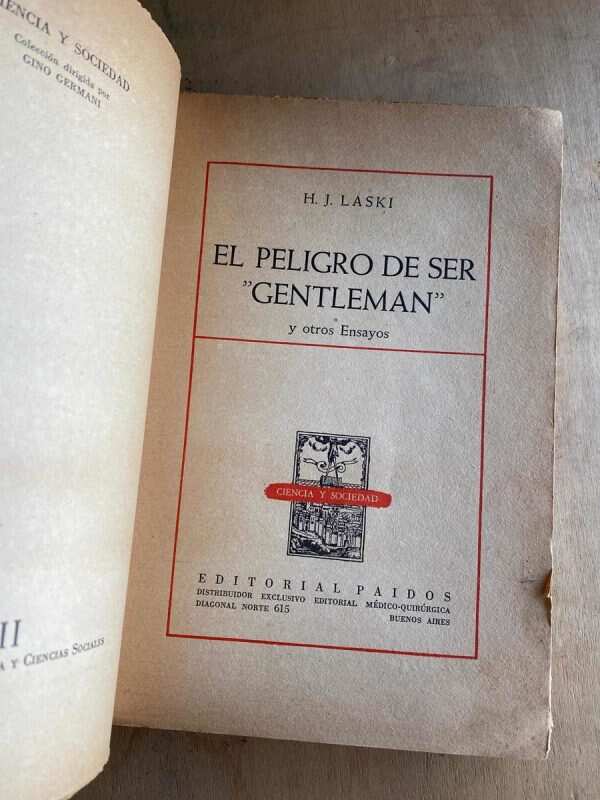 El Peligro De Ser Gentleman Y Otros Ensayos - Laski (a5) - Image 2