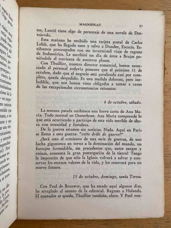 Magnificat Tomo I Diario Iv - Van Der Meer De Walcheren (h5) - Image 3