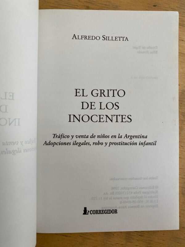 El Grito De Los Inocentes. Trafico Y Vent- Silletta (k6) - Image 2