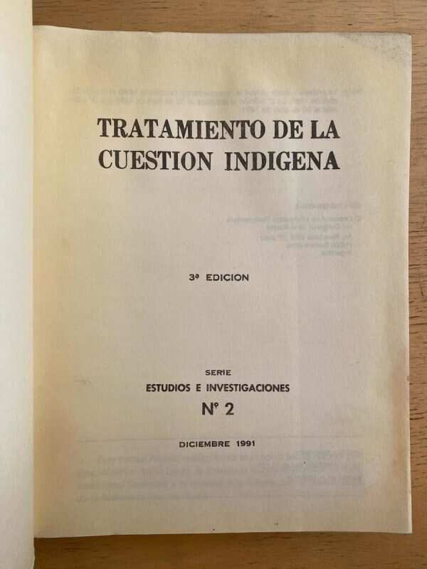 Tratamiento De La Cuestion Indigena - Botte, S. (coord) (k4) - Image 2