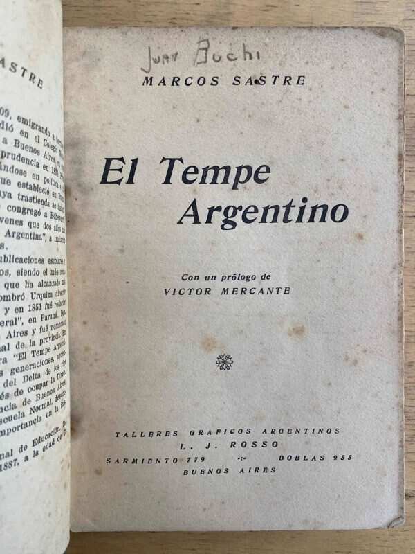El Tempe Argentino - Sastre, Marcos (k4) - Image 2
