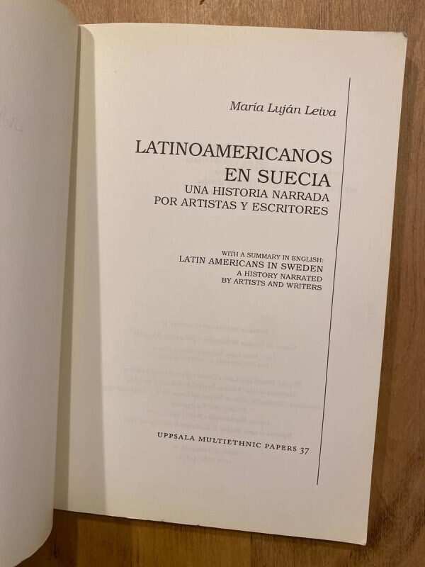 Latinoamericanos En Suecia - Leiva, Maria Lujan (b6) - Image 2