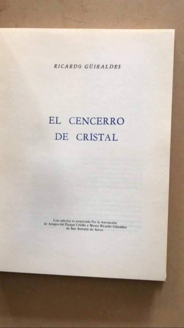 El Cencerro De Cristal - Guiraldes, Ricardo (u1) - Image 2