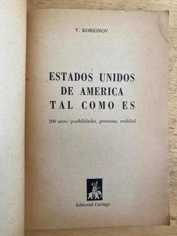 Estados Unidos De America Tal Como Es - Korionov (k4) - Image 2