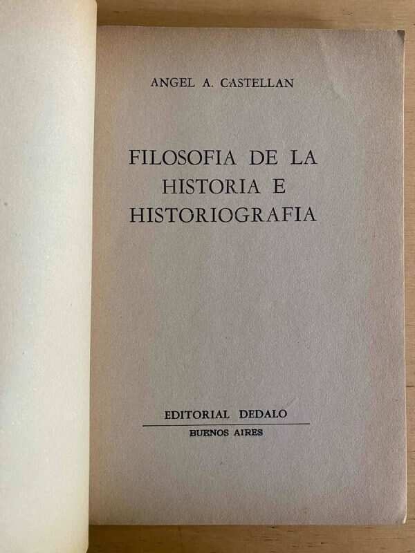Filosofia De La Historia E Historiografia - Castellan (j3) - Image 2