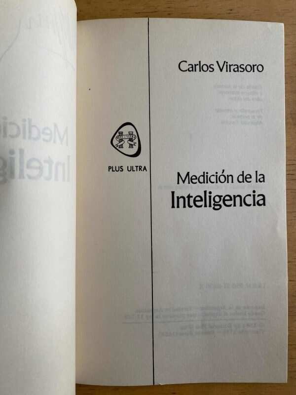 Medicion De La Inteligencia - Virasoro, Carlos (k2) - Image 2