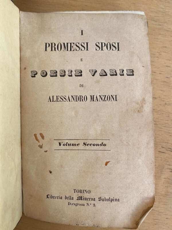 I Promessi Sposi E Poesie Varie - Manzoni, Alessandro (Ga) - Image 3