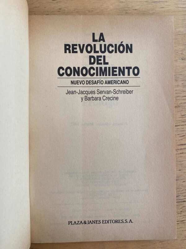 La Revolucion Del Conocimiento - Servan - Schreiber (k2) - Image 2