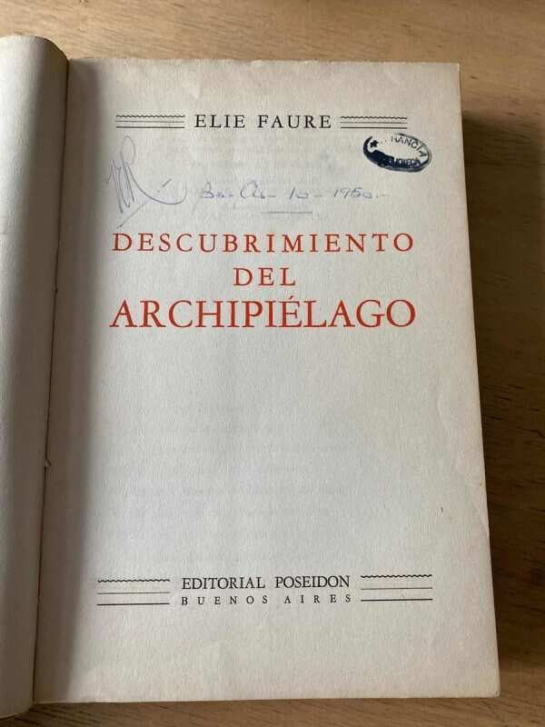 Descrubrimiento Del Archipielago - Faure, Elie (O4) - Image 2