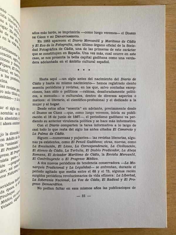 El Diario De Cadiz 1867-1967- Perez Rioja, Jose Antonio (e2) - Image 2