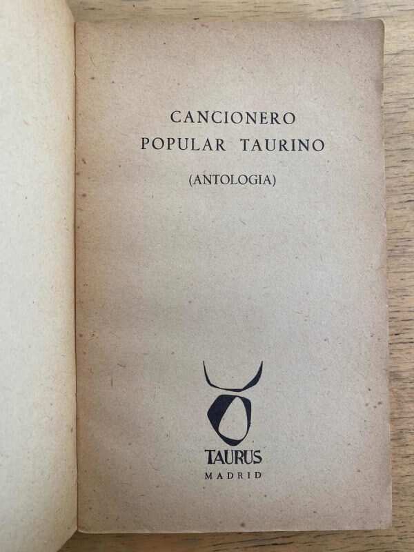 Cancionero Popular Taurino. Antologia - Martinez Remis (k6) - Image 2