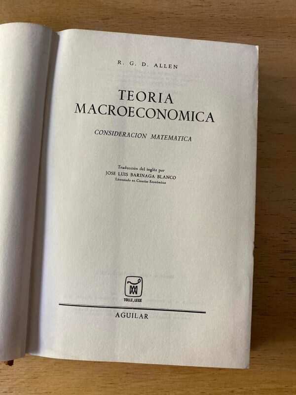 Teoria Macroeconomica - Allen, R.g.d. (B5) - Image 2