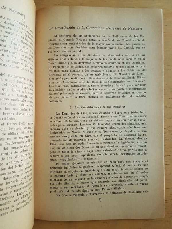 La Comunidad Britanica De Naciones - Berriedale Keith, (k2) - Image 3