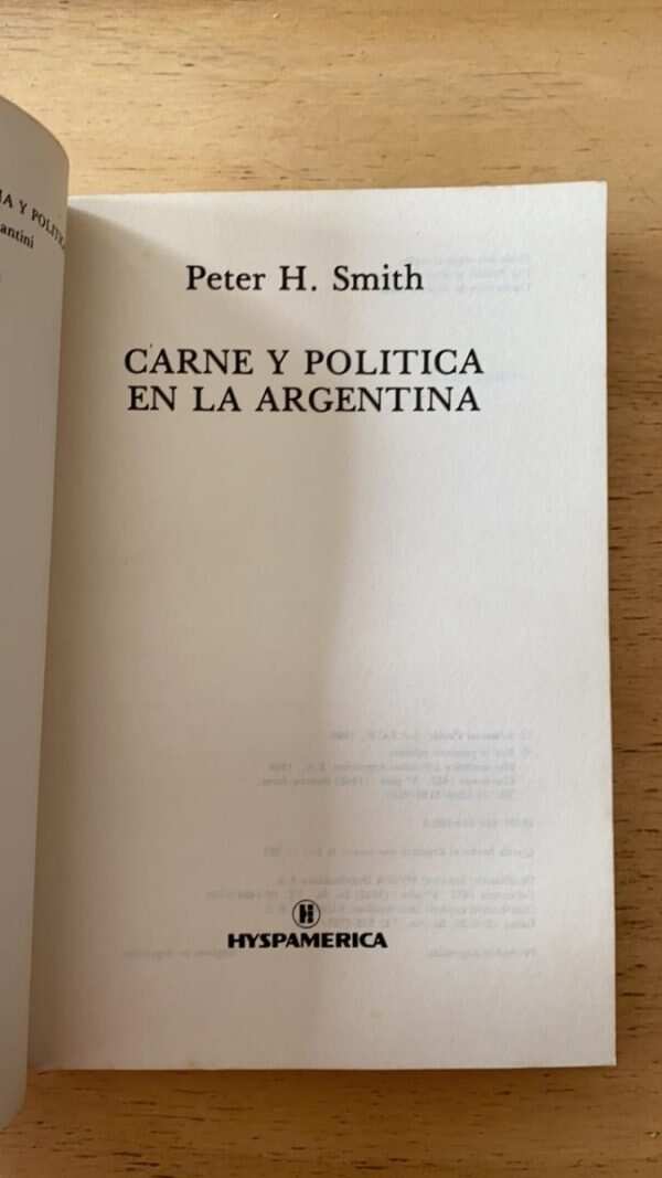 Carne Y Politica En La Argentina - Smith, Peter H. (R1) - Image 2