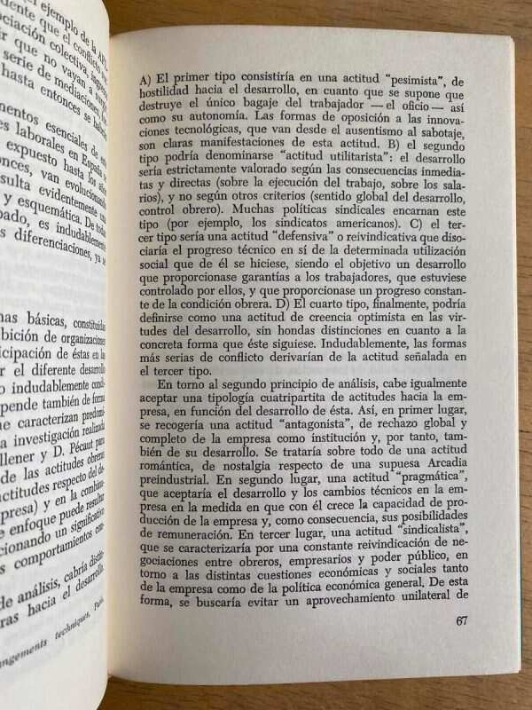 El Desarrollo Economico Y La Clase Obrera - Maravall (h3) - Image 3