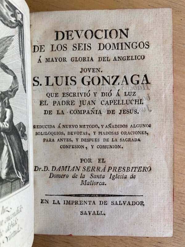 Devocion De Los Seis Domingos Luis Gonzaga- Capelluchi (F5)